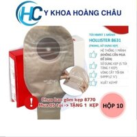 ✅ [HỘP 10] Túi Hậu Môn Nhân Tạo 1 Mảnh Hollister 8631 (Trong, Sử Dụng Kẹp) | Túi Phân, Hậu Môn Tạm