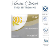 [ Hộp 100 KIM ] ĐẦU KIM Nano 34G 30G 4MM / Đầu Kim Nano Tiêm Dưỡng Chất 30G / Tiêm Tinh Chất sungshim