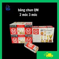 ( Hộp 12 Cuộn ) Băng thun Băng Chun y tế tiệt trùng 4 in 2 móc và 3 móc MQ hỗ trợ chấn thương