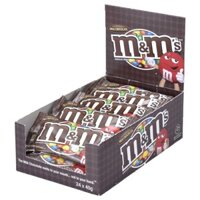 [ Hộp 24 gói] Socola nhân đậu phộng & sữa M&M Mỹ, sô cô la MM chính hãng