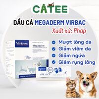 ( Hộp 28 Gói ) Gel Dầu Cá MEGADERM VIRBAC dưỡng lông, giảm ngứa cho Chó Mèo