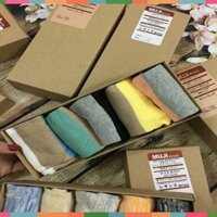 ✡ 💠💠HỘP 5 đôi tất nữ Muji cổ ngắn ❄