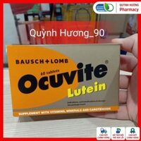 [ HỘP 60 VIÊN ] Viên uống OCUVITE Lutein Cung cấp dưỡng chất, vitamin, hỗ trợ mắt