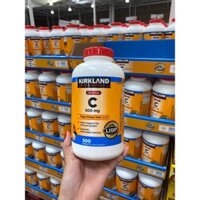 ( Hộp đựng ) Kẹo nhai vitamin C Kirkland 500mg hộp 500 viên