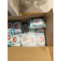 ( Hộp To,Loại tốt )Sale Tết Sỉ thùng 30 khăn ướt TYNON Safety Baby Wipes 650gr, chất vải bi dày .Mừng Khai Trương