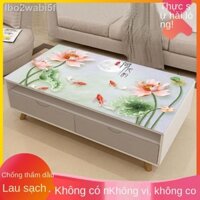 ▩ [HOT 2021]lbo2wabi5fKính mềm trong suốt khăn trải bàn 3d ba chiều thảm dày gia đình PVC cà phê không thấm nước, chống