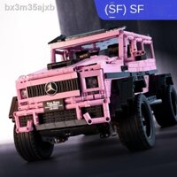 ₪ ❆ [HOT 2021]Lego màu hồng Benz big G xây dựng khối xe địa hình MOC cô gái người lớn mô hình đồ chơi lắp ráp điều khiển