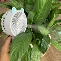[ HÓT 2023 ] 🎀QUẠT PHUN SƯƠNG CẦM TAY/ĐỂ BÀN - CAO CẤP🎀 Quạt Mini Tích Điện Phun Sương Hơi Nước Tạo Ẩm 800mAh