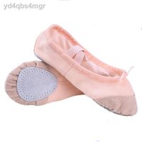 ✧ HOT- [ Ảnh thật ]✺Người lớn và trẻ nhỏ giày khiêu vũ màu đen nữ học sinh đế mềm tập thể dục nam ba lê múa vuốt mèo