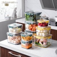 ❁ ♚ HOT- [ Ảnh thật ]_bjjmvuzmoHộp bảo quản tủ lạnh gia đình nhà bếp phân loại thực phẩm đông đặc biệt hộp lưu trữ dung