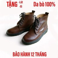 [ Hot deal] Giày cao cổ nam da bò nâu Có Sẵn . chuẩn au ❶ * ◁
