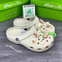 [ HOT ] Dép crocs đế 3cm,Siêu phẩm 2025,Tặng kèm 12charm xịn xò, Dép crocs nam nữ siêu nhẹ hàng vnxk