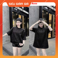 ( Hot Mới ) Áo phông dáng rộng tay lỡ, áo phông thun thiết kế basic hoạ tiết logo full áo 14475