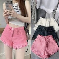 [ HOT ] QUẦN SHORT JEAN NỮ Tua Rua Form Chữ A THIẾT KẾ SANG CHẢNH - MS1107