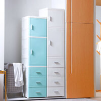 [ HOT Sale ] 25/35CM Sandwich Tủ Bảo Quản Nhựa Bàn Đầu Giường Cửa Loại Ngăn Kéo Nhà Bếp Có Giá Để Đ