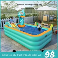 [ HOT Sale ] Bể bơi bơm hơi cho bé nhà bé dày xô bơi ngoài trời lớn người lớn trẻ em chèo thuyền bể