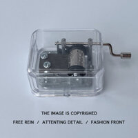 [ HOT Sale ] Chán quá, nghe hộp nhạc quay tay Sky City hộp nhạc mini trong suốt sáng tạo quà tặng s