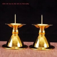 [ HOT Sale ] Chùa Phật giáo đèn cho Phật hợp kim đèn đám cưới đồ dùng đồng giả đèn nến người giữ ng