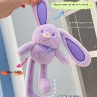 [ HOT Sale ] Thỏ hoạt hình có tai kéo, búp bê nhồi bông dễ thương, thỏ kéo dài và thu nhỏ, móc khóa