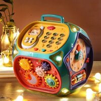 [ HOT Sale ] Trống cầm tay cho bé, pat cho trẻ em giáo dục sớm 8 câu đố 0 đến 1 tuổi Đồ chơi cho bé