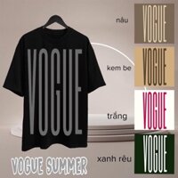 [ HOT TREND ] Áo Phông VOUGE LOGO Bự Unisex Tay Lỡ mã TG45 - Full tem tag