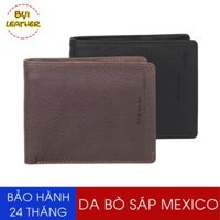 | HOT | XẢ TOÀN BỘ |_ Ví nam da bò sáp Mexico cao cấp V102-Da thật-BH 24tháng-Full hộp (CÓ VIDEO) _-
