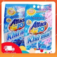 ( hotttt ) [ ] Bột giặt attack khử mùi hương hoa anh đào 3,8kg ( ẢNH THẬT ) ( ảnh thật )
