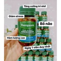 🧠🧠 [HSD 11/2024] Bổ Não Master Herbalists THOMPSON’S One-A-Day GINKGO 6000mg 60 viên — Bổ Não hàm lượng cao của Úc☘️☘️