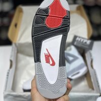 [ Hype Sneaker ] Giày sneaker | Jordan 4 White Cement ( Trắng xám ) - Bản 1:1 . -KJG*)