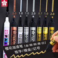 - In - Bút Sơn Sakura Vàng Bạc Trắng Touch-Up Bút Đánh Dấu Độ Bóng Cao Bút Chữ Ký Không Phai Màu Đầu Fine