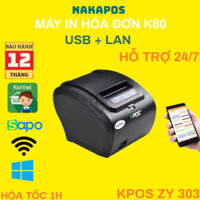 [ IN ĐIỆN THOẠI] Máy in bill Zywell 303 K80mm Máy in đơn hàng Máy in đơn livestream in hóa đơn bằng điện thoại in nhiệt