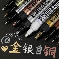 -In -Nhật Bản SAKURA SAKURA Bút Sơn Vẽ Tay Highlighter Bút Trắng Bạc Vàng Sơn Bút Vàng Chữ Ký Vàng Bút Chữ Ký Bút Chữ Ký