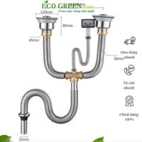 [ INOX] HỆ THỐNG THOÁT NƯỚC NHÀ BẾP ĐÔI -XI PHÔNG, ỐNG THOÁT NƯỚC BỒN RỬA CHÉN INOX 110MM XI PHÔNG INOX