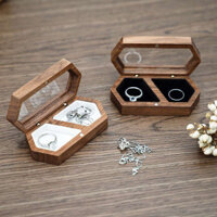 🔥 ins 🔥 Ngày Lễ Tình Nhân Nhẫn Gỗ Hộp đựng hoa tai Hộp nhẫn có hàng sẵn Hộp Cao Cấp Trang Sức Cưới Hộp nhẫn đính hôn cầu hôn ❊Đen Quả óc chó Gỗ Nhẫn Hộp Trang Sức Nhẫn Kim Cương Cầu Hôn Lễ Kim Cương Nhẫn Hộp Quà Tặng Để Bàn Bông Tai Hộp Bảo Quản❂