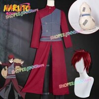 - Jinn - Anime NARUTO Gaara Trang Phục Hóa Trang Áo Dài Ninjas Đồng Phục Tóc Giả Túi Bầu Trọn Bộ Trang Phục Tiệc Anime