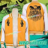 - Jinn - Choji Tomiyama Trang Phục Hóa Trang Tóc Giả CHIẾN THẮNG Cosplay Đồng Phục Học Sinh Bộ Áo Khoác Tóc Giả