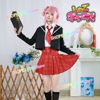 - Jinn - [Còn Hàng] Amu Hinamori Trang Phục Hóa Trang Shugo Chara Amu Hinamori JK Dress Bộ Tóc Giả Anime Đảng Nhập Vai Quần Áo