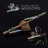 - Jinn - Monkey King Jingubang Đồ Chơi Mô Hình 35CM Huyền Thoại Đen Ngộ Không Trò Chơi Ngoại Vi Tất Cả Kim Loại Thủ Công Trang Trí Mô Hình Trang Trí Bàn Làm Việc