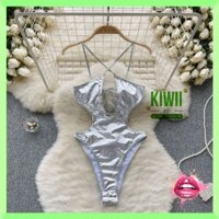 💋 JUMPSUIT NGẮN DÂY SEXY ÔM BODY HỒNG BARBIE HOLOGRAM