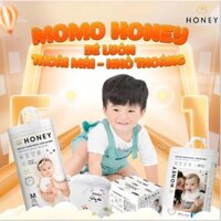 ( K QUÀ ) Bỉm tã quần/dán Momo Honey siêu thấm NB/S/L48/M52/XL44/XXL42/XXXL40