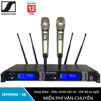 [ KÈM 2 MICRO ]  Combo Mic Và Đầu Thu UHF Bộ Đầu Thu Karaoke Micro SKM 9000 4 râu - Bán Bộ Mic Karaoke Cao Cấp Micro Kèm Đầu Thu Không Dây Micro Hát Karaoke Giá Re Cho Gia Đình- Đường Chuyền ổn Định