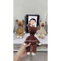 [ KENHCUATAMI ] Gấu bông Teddy bear Mr.Bean size 25cm