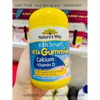 🌸 Kẹo bổ sung Canxi+Vitamin D Kids Smart Calcium+Vitamin D 60 viên - 100% hàng Úc chính hãng.