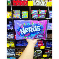 🍬🍇🍓 KẸO NGẬM TRÁI CÂY HƯƠNG NHO DÂU CỦA MỸ NERDS CANDY GRAPE & STRAWBERRY GÓI 255G U.S.A 🇺🇸