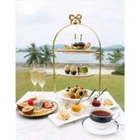 🍰 Khay Kệ Bánh Nơ Đĩa Sứ Trang Trí Bàn Tiệc, TeaBreak, Tiệc Khai Trương, Nhà Hàng, Khách Sạn 🍰