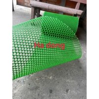 ( Khổ cao 50cm x dài 10m ) Lưới nhựa màu xanh lá mạ mắt lỗ 1cm , vách ngăn chắn chuột xâm hại cây trồng vật nuôi..