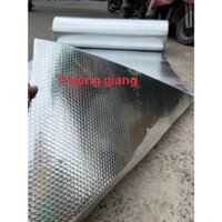 ( Khổ rộng 1m5 x Dài 10m) Tấm cách nhiệt chống nóng mái nhà mái tôn 2 mặt màu bạc kẽm - dày 4ly