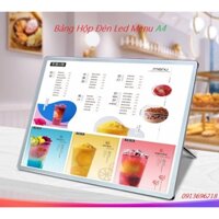 ( Kho Sỉ ) Bảng Hộp Đèn Led Menu, Khung tranh điện A4 Để Bàn, Treo Tường