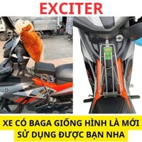 ( KHÔNG KÈM GỐI) Ghế ngồi xe máy yên nệm không tựa xe máy Exciter , ghế đôn EXCITER inox / babykidsaigon