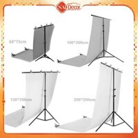 [𝐓𝐡𝐢𝐞̂́𝐭 𝐁𝐢̣] Khung Treo Phông Nền Chụp Ảnh 𝐍𝐚𝐢 𝐃𝐞𝐜𝐨𝐫, Khung Chữ T (Tặng kẹp phông nền), dùng treo nền PVC, nèn giấy